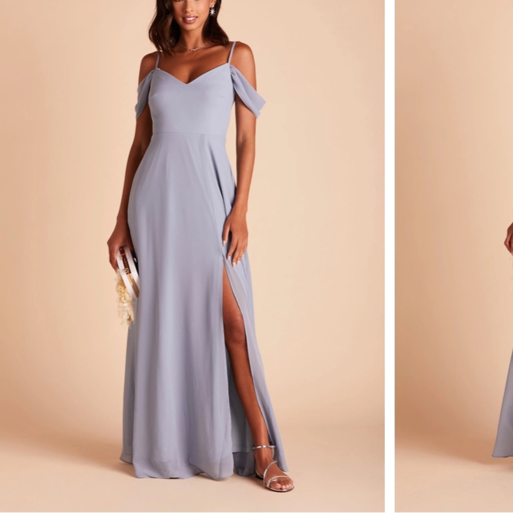 Birdy Grey Dusty Blue Devin Convertible Dress - Small